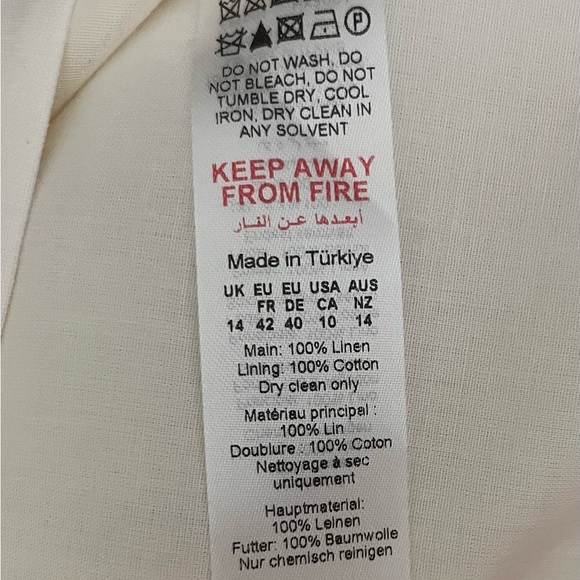 Karen Millen Ivory Linen Dress - Picture 6 of 7